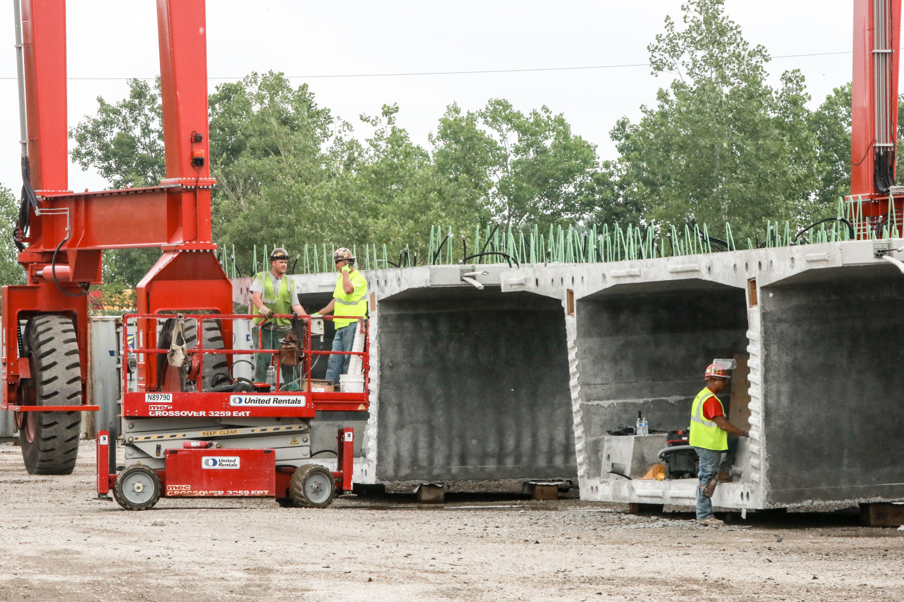 Cline Avenue Bridge construction project